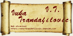Vuka Trandafilović vizit kartica